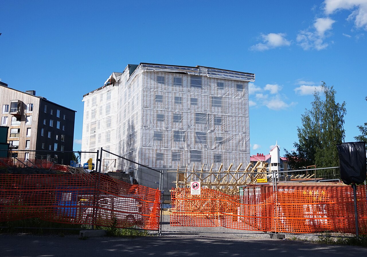 Puukuokka Housing Block by OOPEAA — Office for Peripheral Architecture, Jyväskylä, Finland
